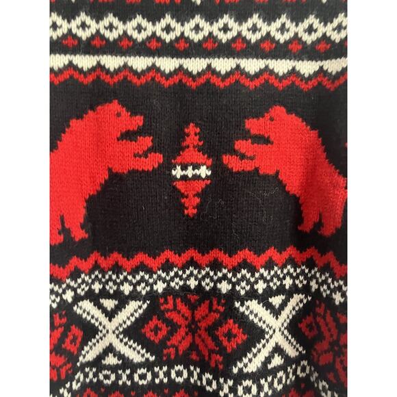 Mens POLO RALPH LAUREN Polar Bear Fair Isle Wool Sweater Size Large L New - Picture 9 of 9